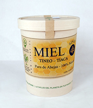 Miel tineo-tiaca Envase compostable 1,2 kg.